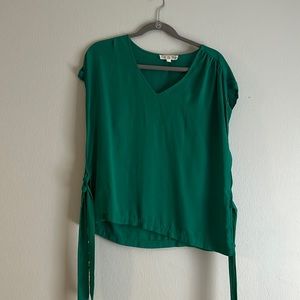 Emerald green blouse
